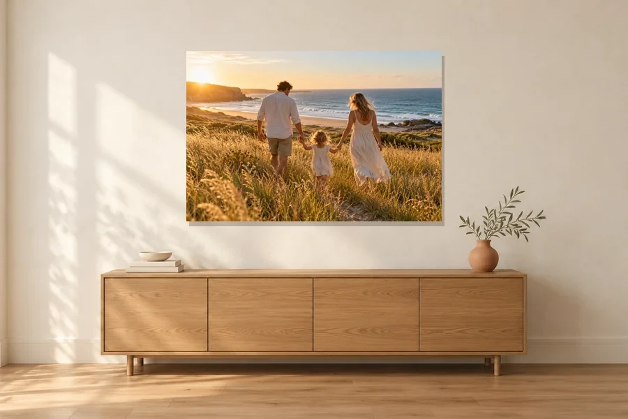 24x36 canvas above a 60 inch sideboard for scale